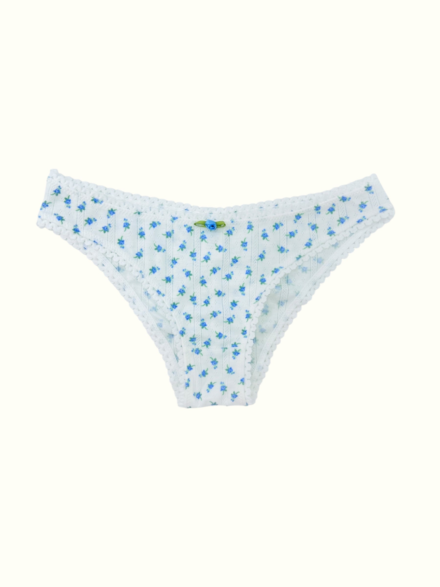 Milanblocks Pointelle Bikini Undie Cute Y2K Coquette Cotton