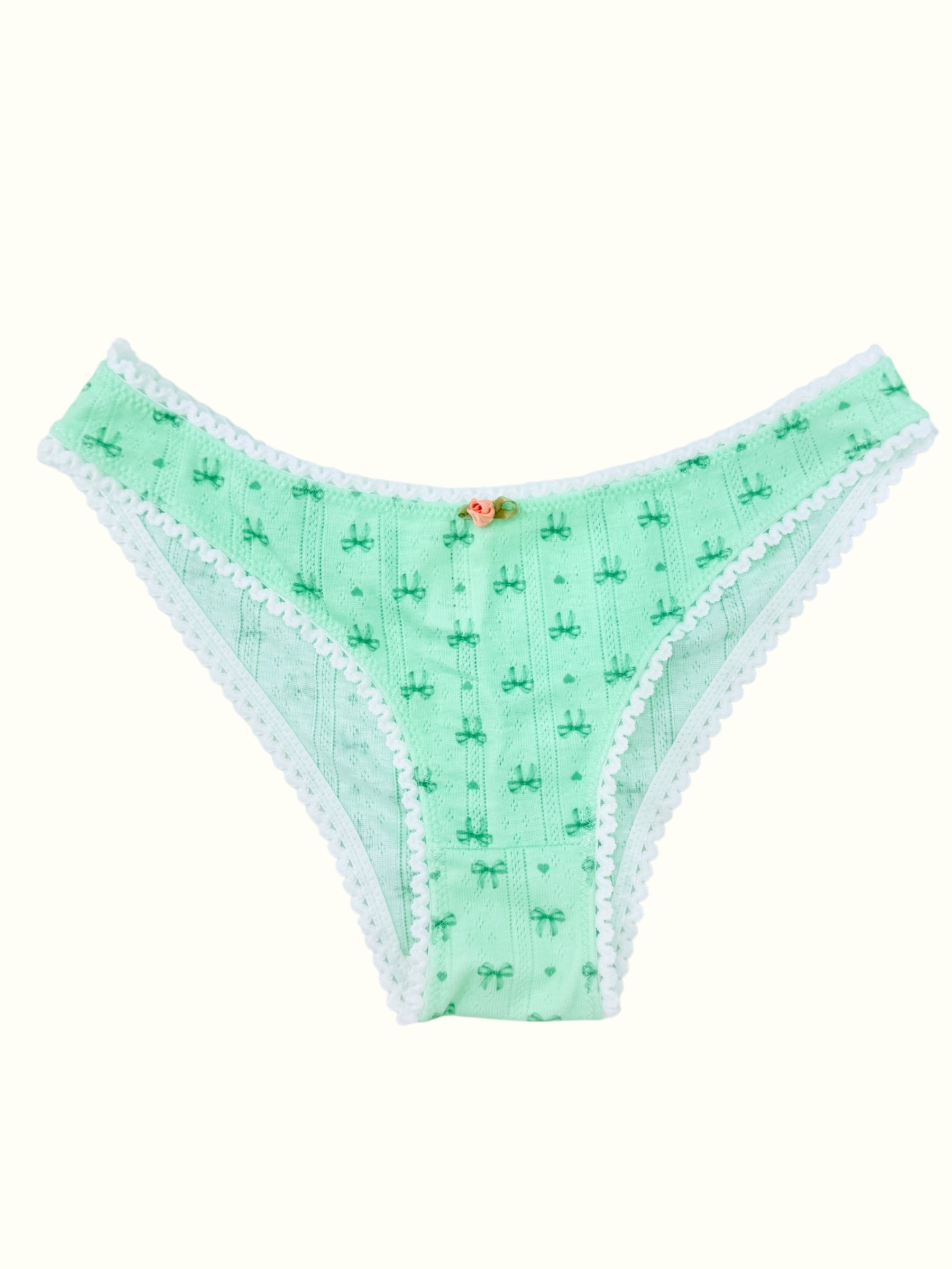 Milanblocks Pointelle Bikini Undie Cute Y2K Coquette Cotton