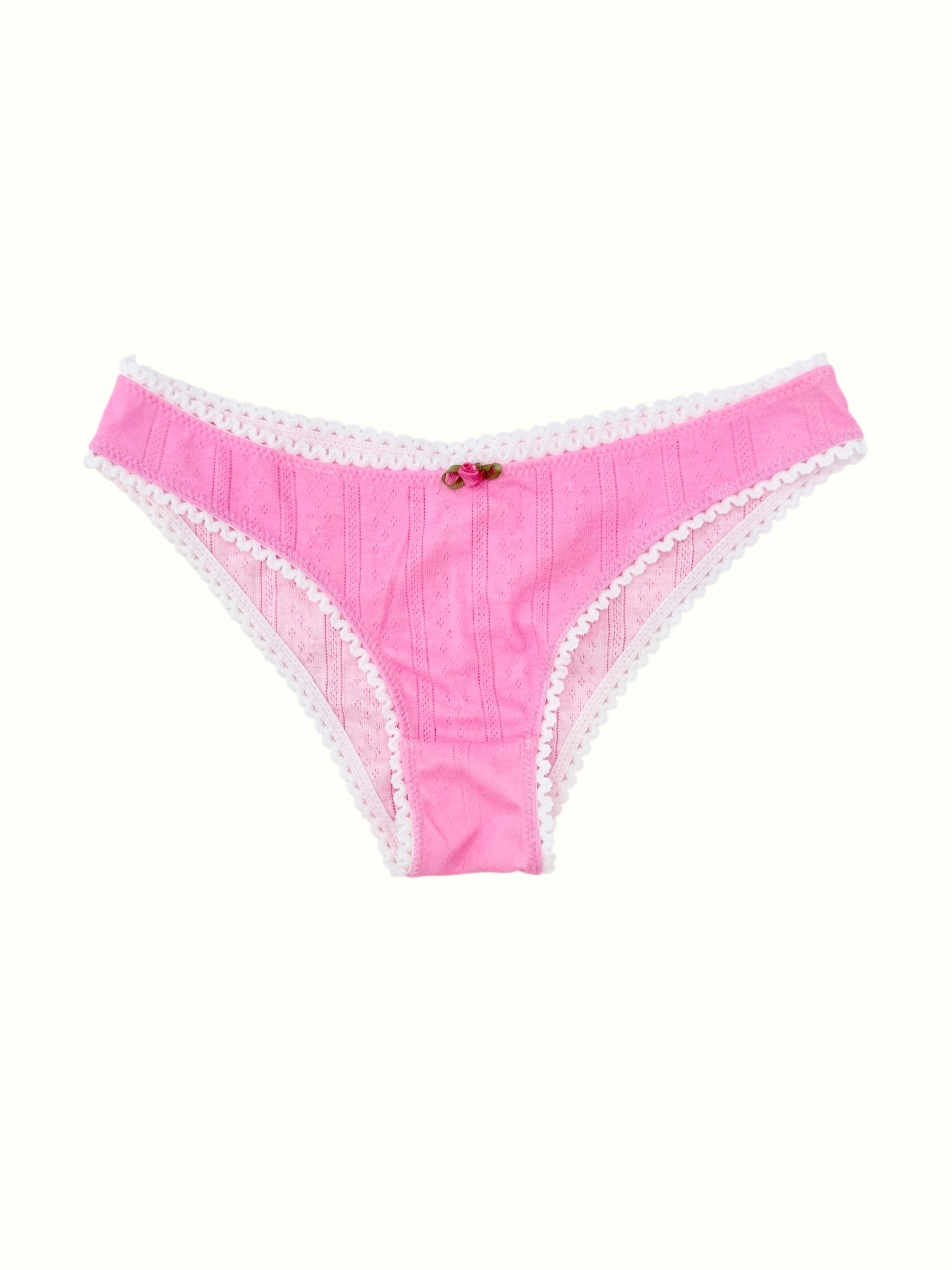 Milanblocks Pointelle Bikini Undie Cute Y2K Coquette Cotton