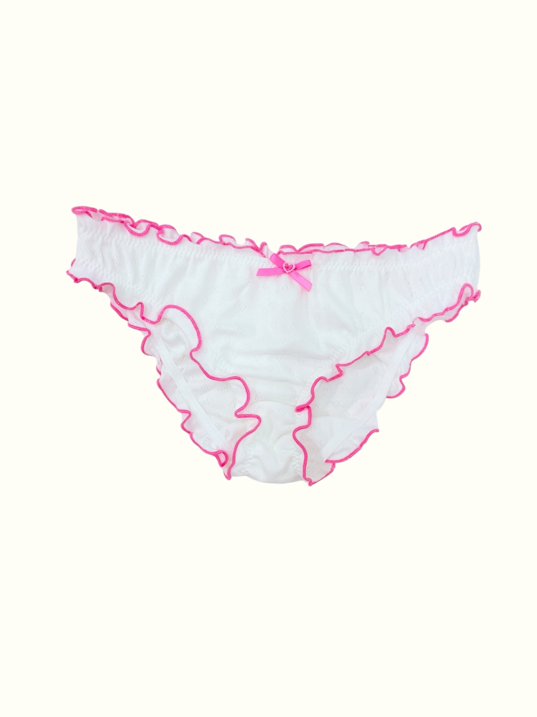 Milanblocks Pointelle Bikini Undie Cute Y2K Coquette Cotton