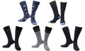 Chaussettes Crazy Touch Coton Écologique - Noir, Gris, Bleu (5 paires)-0