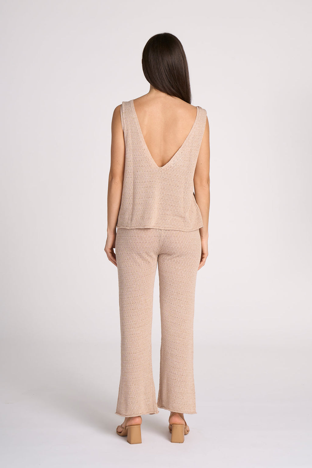 Pantalon Large Traforato en Maille Viscose Valeria Pants