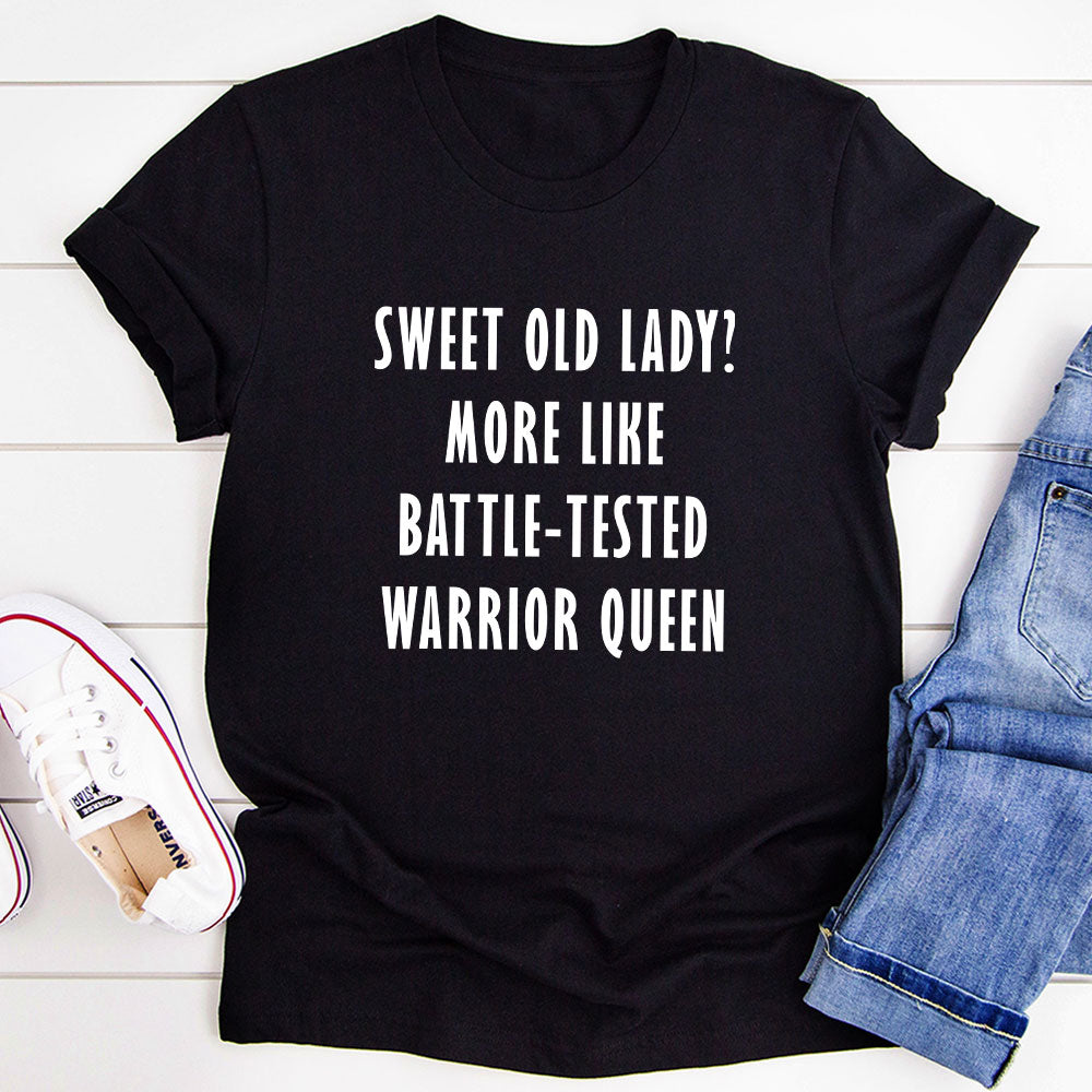 T-Shirt « Sweet Old Lady » – Coton Bruyère Noire