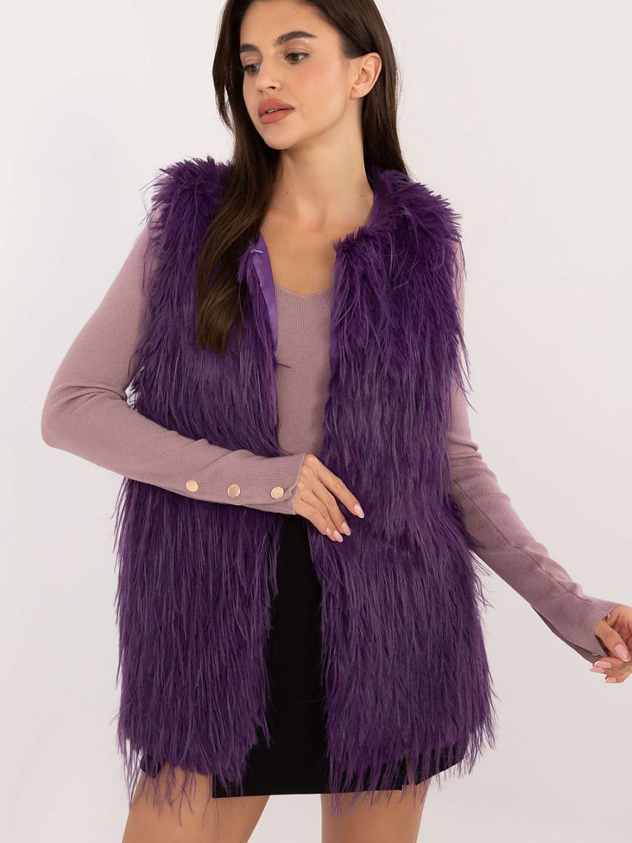 Gilet Fourrure Isolé AT – Sans Capuche, Fermeture Scratch