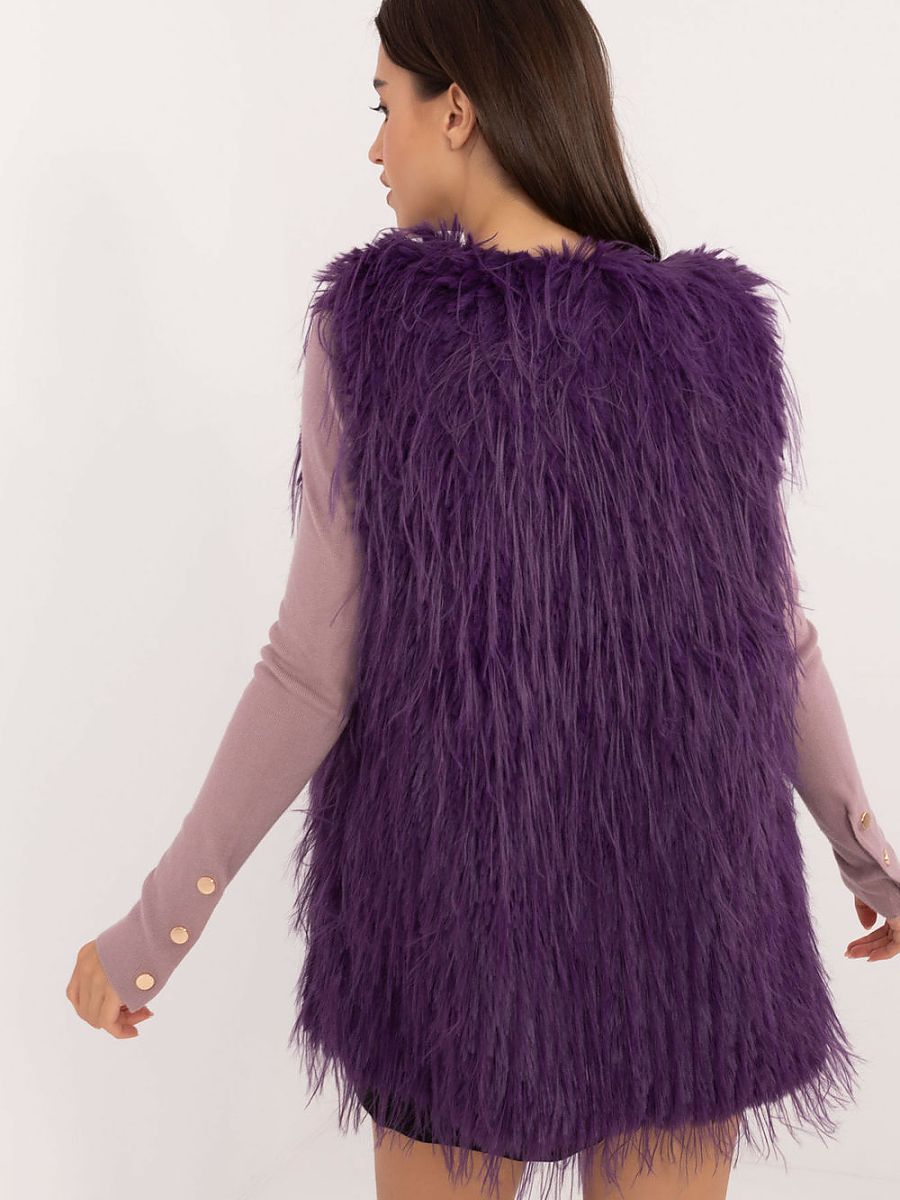 Gilet Fourrure Isolé AT – Sans Capuche, Fermeture Scratch