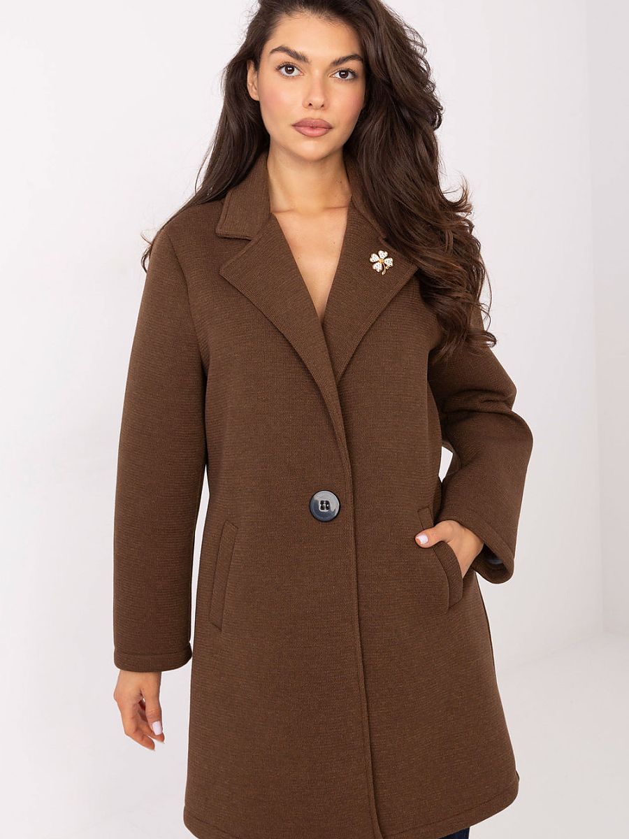 Manteau Aspect Mousse Rue Paris – Broche et Revers
