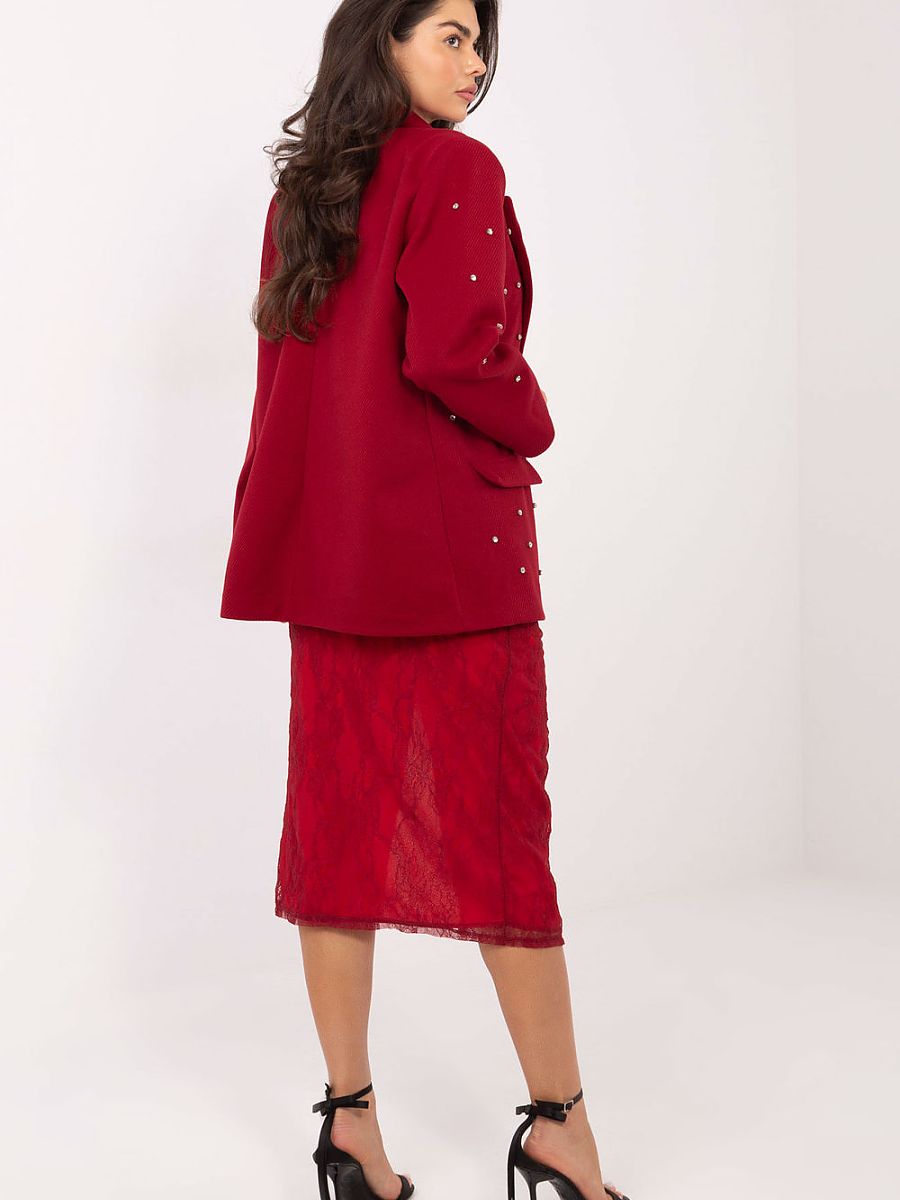 Blazer Soirée Italy Moda – Zircons et Épaulettes
