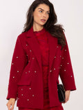 Blazer Soirée Italy Moda – Zircons et Épaulettes