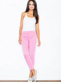 Figl 7/8 Cigarette Pants — Pink, Slim Tailored Leg