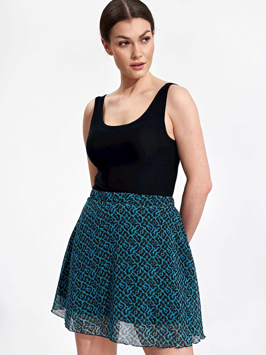 Jupe Mini Évasée Multicolore Figl