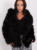Veste Fourrure – Capuche et Fermeture Scratch