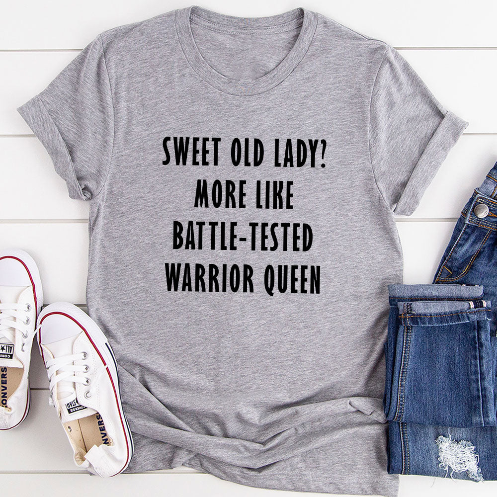 T-Shirt « Sweet Old Lady » – Coton Bruyère Noire