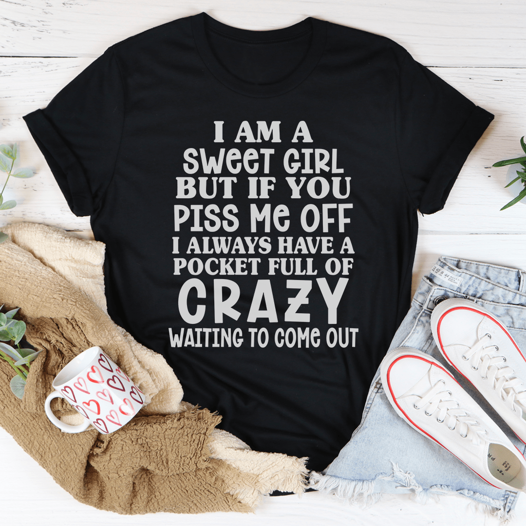 T-Shirt « I’m a Sweet Girl » – Coton Mauve