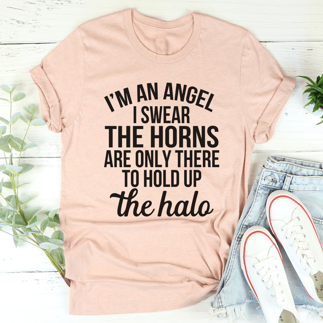 I'm An Angel I Swear Tee-3