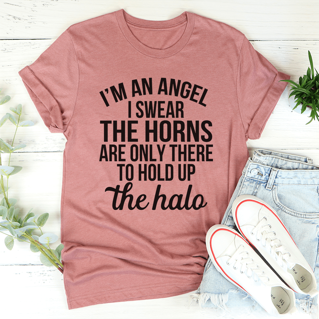 I'm An Angel I Swear Tee-2