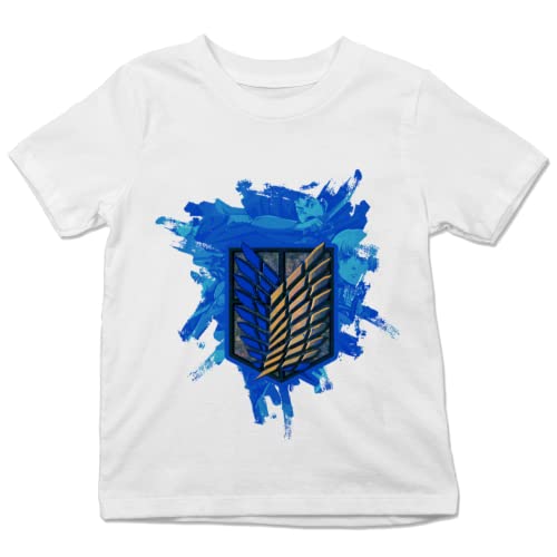 AOT Exploration Battalion Blue Emblem T-Shirt-0