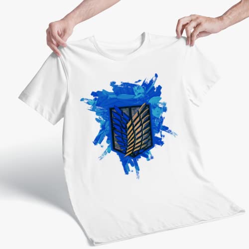 AOT Exploration Battalion Blue Emblem T-Shirt-2