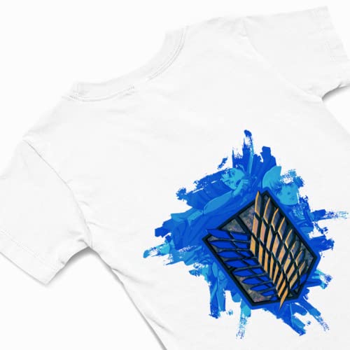 AOT Exploration Battalion Blue Emblem T-Shirt-3
