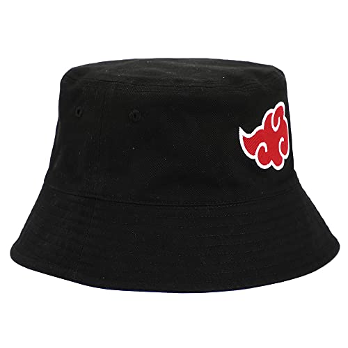 Naruto Reversible Akatsuki X Konoha Hidden Leaf Village Bucket Hat-2
