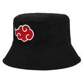 Naruto Reversible Akatsuki X Konoha Hidden Leaf Village Bucket Hat-0