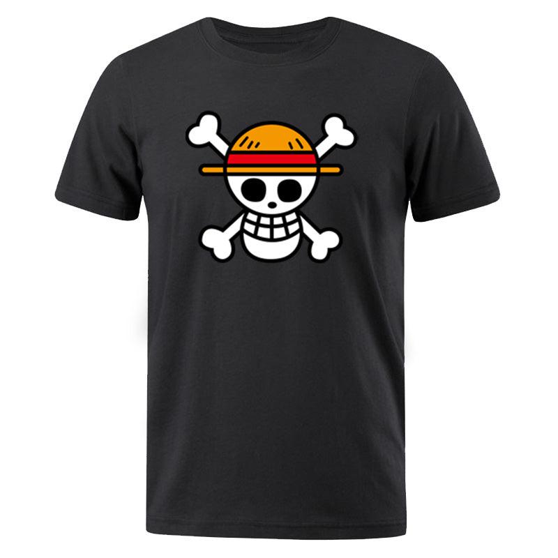 One Piece Mugiwara Flag Basic T-Shirt-0