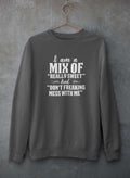 Sweat « Sweet & Don’t Mess With Me » – Molleton Noir