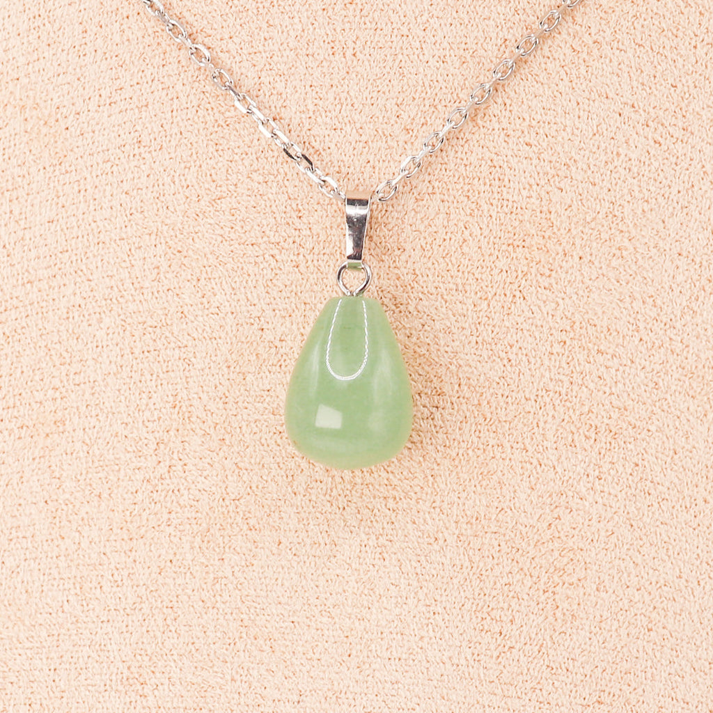 Pendentif Goutte Aventurine Verte – Pierre Naturelle