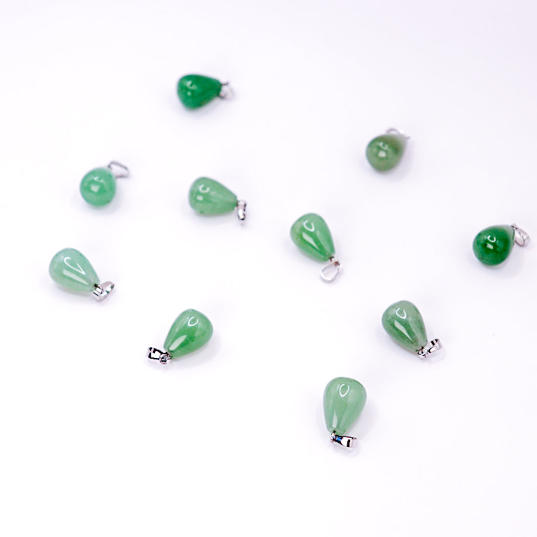 Pendentif Goutte Aventurine Verte – Pierre Naturelle